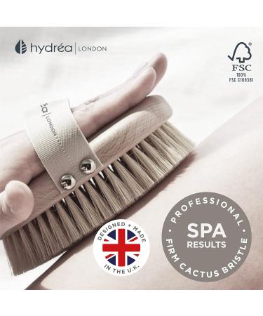 Hydr a London Professional Body Brush - Beech Wood & Cactus Bristles | FSC Certified | Eco-Friendly Travel Bag - Buy Online on GoSupps.com