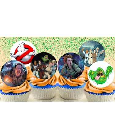 Pre-Cut Ghostbusters 2A Edible Stand up Wafer Paper Cupcake Toppers Cake Decorations Birthday Party (12) - Buy Online on GoSupps.com