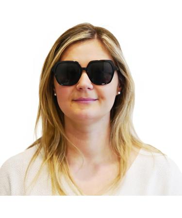 Shop Mini Stylish Retro Prescription Sunglasses | Thick Frame Free Case | Women's Reading Sun Glasses - 1.5 Diopters - Buy Online on GoSupps.com