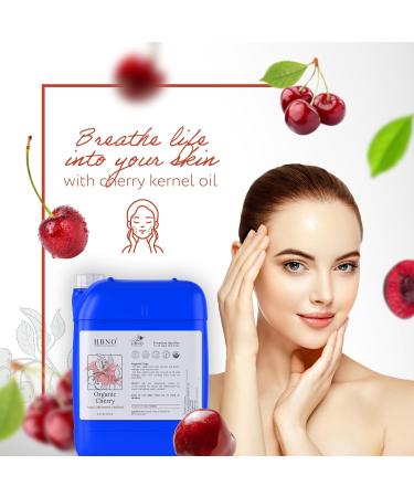 HBNO Cherry Kernel Oil - 8.8 lbs (4kg) - Ideal for Shampoos Conditioners Lip Balms Face wash Lotions and Skin Care Products. - Buy Online on GoSupps.com