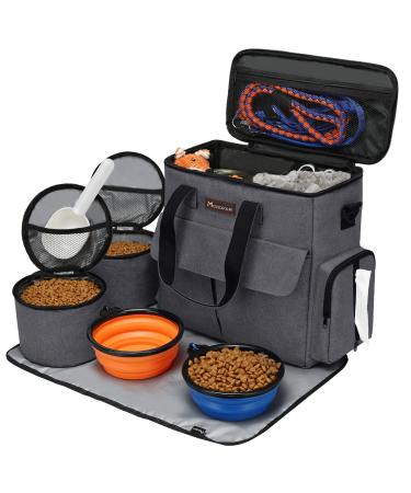Modokers from airlines approved pet travel bag weekend dog ice set for dogs and cats a carrying organizer approved by airlines with multifunctional bags dark gray