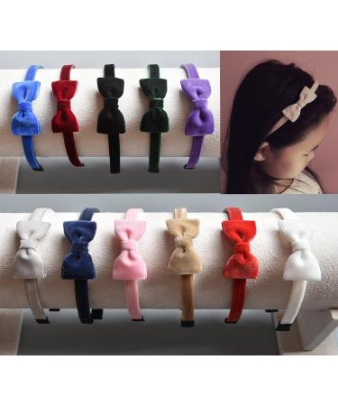 PrettyBoutique Velvet Bow Girls Alice Headband Hair Band (Red) - Buy Online on GoSupps.com