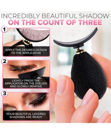 Eye Shadow Cut Stamp - Silicone Eyeshadow Eye Shadow Applicator Lazy Eyes Makeup Draw Tool Silicon Eye Shadow Stamp Applicator for Eyes Makeup - Buy Online on GoSupps.com