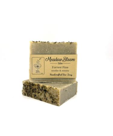 HUNTER CATTLE CO. EST'D 2004 HC Meadow Bloom Tallow Bar Soap - Forrest Pine 2 Pack - Made with All Natural 100% Grass Fed Tallow Handmade Soap Bar - Great for Face or Body Soap