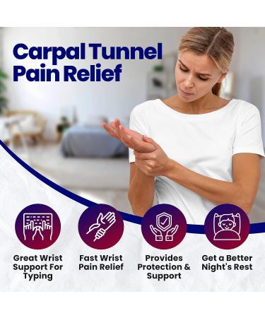 Carpal Tunnel Brace Wrist Splint - Longer Support for Forearm & Wrist. Reversible, Night Splint for Carpal Tunnel & Tendonitis Pain - Sm/Med - Buy Online on GoSupps.com