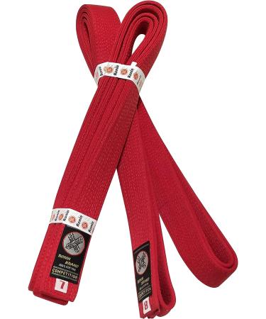 Ronin Deluxe Cotton Red Belt - Masters Belt for Karate  Tae Kwon Do  Judo  Jiu-Jitsu Martial Arts 5 - Buy Online on GoSupps.com