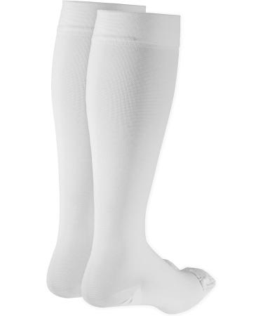 Truform Unisex Adult 20-30 mmHg Medical Support Hose - White - Small (Pack of 2) | International Shipping Available - Buy Online on GoSupps.com
