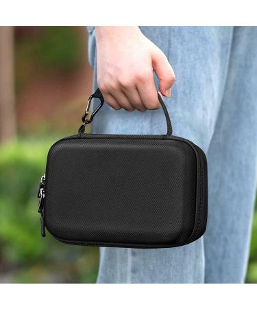 MEDMAX Hard Shell Asthma Inhaler Case - Portable Shockproof Travel Carrying Case - Clip and Handle Strap - Compatible with Chamber Spacer Masks - Black - Buy Online on GoSupps.com