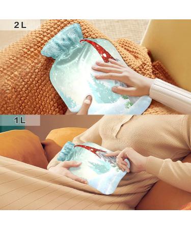 Traditional Christmas Gnome Tomte Hot Water Bottle | 2L Fleece Cover for Comfort & Relief - Perfect for Cold Compresses  - Buy Online on GoSupps.com