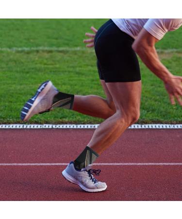 Buy 2 Pairs Ankle Braces for Women & Men - Compression Sleeves & Support for Pain Relief Plantar Fasciitis - Black/Copper Medium - Buy Online on GoSupps.com