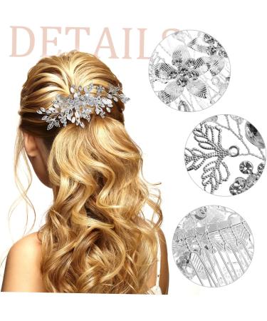 HAPINARY Rhinestone Tuck Comb Wedding Accessories for Brides Wedding Hair Comb Bridesmaid Hair Comb Bridal Hair Comb Bride Hair Side Comb Flower Side Comb Flower Girl Hair Accessory Metal - Buy Online on GoSupps.com