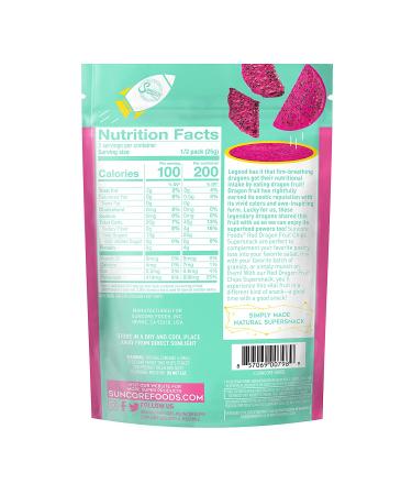 Buy Suncore Foods Red Dragon Fruit Chips 1.76oz - Gluten Free, Non-GMO, No Sugar Added - Buy Online on GoSupps.com