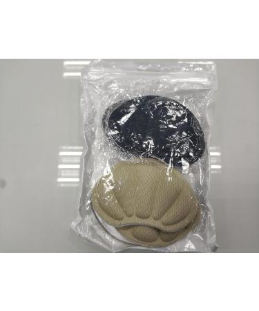 Sibba Foot Cushions for Loose Shoes - Self-Adhesive Insole Pillows for High Heels Midfoot Support & Toe Protection - 4 Pair Set (2 Black & 2 Skin-Colored) - Comfort Heel Cushions for Women - Buy Online on GoSupps.com
