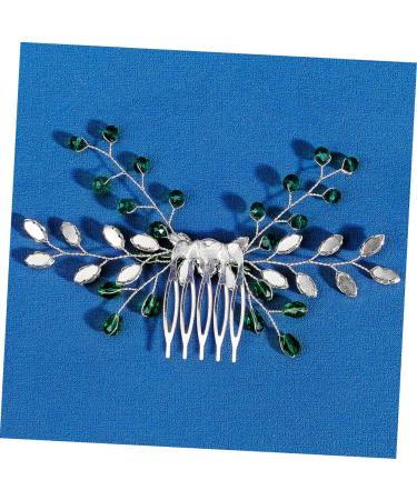 Beaupretty Girl Headpiece bridal headpiece hair jewels for women green hair bridal hair hair for girls hair gems for women bride rhinestones Bridal Hair Accessory - Buy Online on GoSupps.com