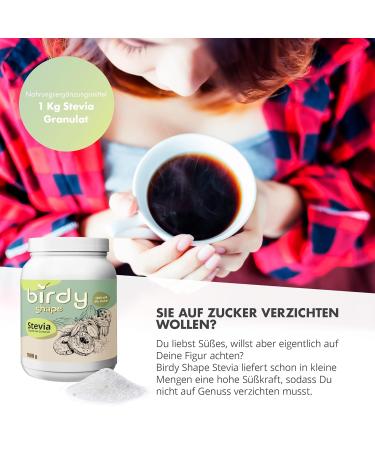 Nutritec Birdy Shape Stevia 1 kg - Natural Sugar Substitute with Erythritol | Sugar-Free Vegetable Sweetener for Healthy Living - Buy Online on GoSupps.com