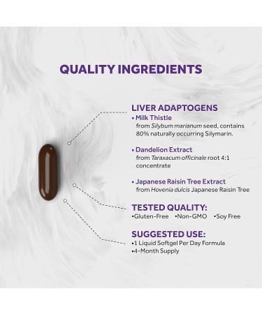 Naturalis Silymarin Milk Thistle 1300mg Enhanced with B Complex & Amino Acids | 13-in-1 Liver Cleanse Detox & Repair | 120 Liver Essential Softgels 120 Count (Pack of 1) - Buy Online on GoSupps.com