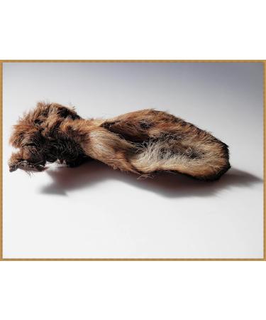 DriedDogTreats 10 ears 100% PURE FURRY DOE ROE-DEER VENISON EARS - treats chews snack NATURAL hypoallergenic - Buy Online on GoSupps.com