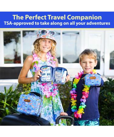 Kids Travel First Aid Kit - 130 Pc. Compact & TSA-Approved for Car, Purse, Diaper Bag, Backpack & Suitcase - Buy Online on GoSupps.com