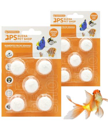 BPS 10x Weekend Fish Food 3 Days for All Kinds of Aquarium Fish Food Blocks BPS-4126*2