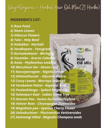 Combo Hair Care: Herbal Hair Oil & Arappu Powder for Thick Long Hair Growth - Dandruff Prevention & Repair - 150g - Buy Online on GoSupps.com