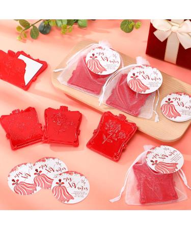 Wenqik 50 Sets Quinceanera Favors for Guests Include Square Rose Mirror Cards and Organza Bags 15th Sweet Birthday Party Favor 15 Year Old Birthday Decorations - Buy Online on GoSupps.com