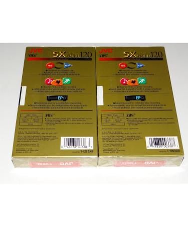 JVC Premium Quality 6 Hrs. T-120 Sx Gold VHS Tapes 3 Pack - Buy Online on GoSupps.com