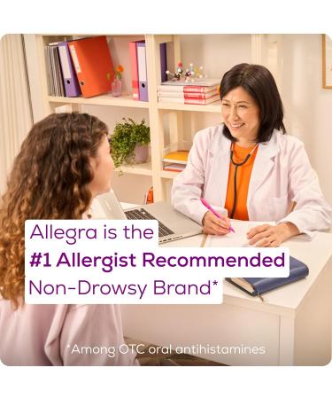 Allegra Adult 24-Hour Allergy Relief Tablets Non-Drowsy Indoor and Outdoor Allergy Medicine 180 mg Fexofenadine HCI Antihistamine Pill 70-Count & 5-Count Bundle - Buy Online on GoSupps.com