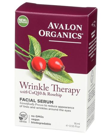 Avalon Organic Botanicals Wrinkle Defense Serum | CoQ10 Enzyme | Anti-Aging Skincare | 0.55 oz | International Shipping Available - Buy Online on GoSupps.com