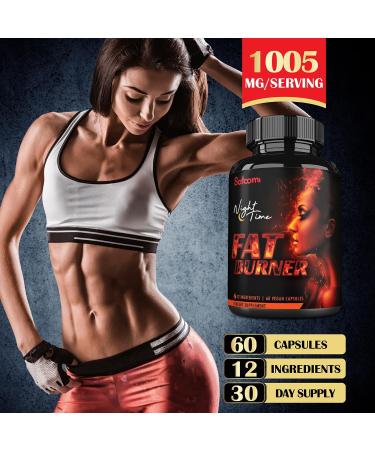 12-in-1 Night Time Fat Burner for Women - Metabolism & Body Support - 60 Capsules - Buy Online on GoSupps.com