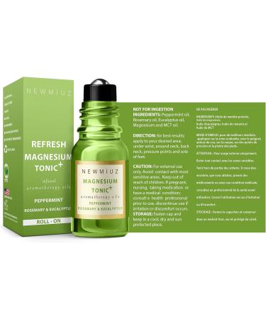 Headache Roll on Stick Peppermint Rosemary and Eucalyptus with Calming Roller Magnesium Lavender Orange Cedarwood & Roll-On Essential Oil Blends Focus Memory Concentration Orange Ginger Patchouli Pack - Buy Online on GoSupps.com