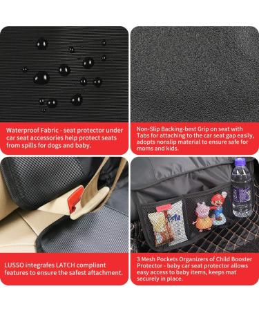 Car Seat Protector for Baby and Children - Thickest Padding for Leather & Fabric Upholstery - Black - Buy Online on GoSupps.com