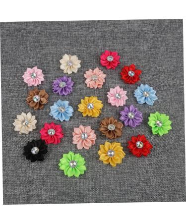 ABOOFAN 2pcs 1 20pcs Craft Chiffon Flowers Satin Ribbon Cloth Flower Accessories Clothes Flower Manual Whitex2pcs Size 1x2pcs - Buy Online on GoSupps.com