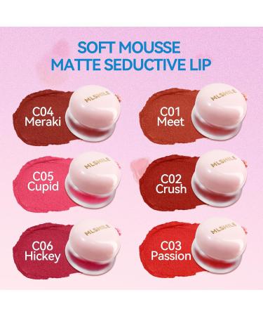 Lip Pudding Pot Blurred Pudding Pot for Lips and Cheeks Blurred Makeup Blush Lightweight to Build Soft Matte Velvet Finish Multi-use (03#Passion) - Buy Online on GoSupps.com