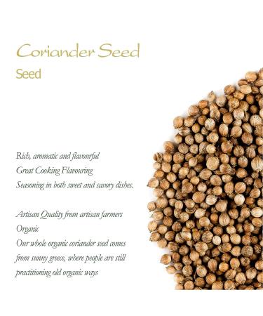 Organic Gourmet Coriander Seed - Elevate Dishes with High-Quality Cilantro Seeds - 100g (3.53 oz) - Buy Online on GoSupps.com