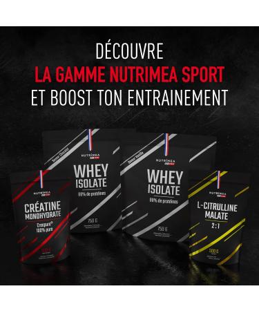 Whey Isolate - 88% Protein Low Sugar - Optimum Performance & Recovery - Whey Protein Isolate 100% Pure - Creamy Vanilla Flavor - Nutrimea - Made in France - Buy Online on GoSupps.com