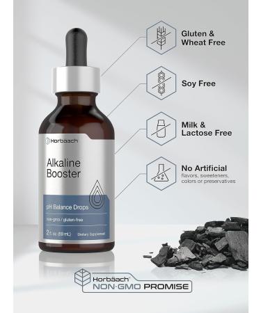 Horbaach Alkaline Water Drops | 2 fl oz | pH Balance Supplement | Booster with Minerals | Non-GMO & Gluten Free - Buy Online on GoSupps.com