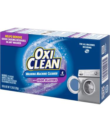 OxiClean Washing Machine Cleaner with Odor Blasters - 4 Count (Pack of 1) - Buy Online on GoSupps.com