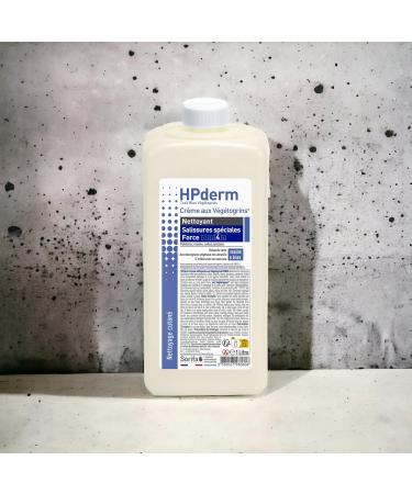  SORIFA Pack of 2 - HPderm Vegetogrins Cleansing Cream Strength 4 - Hands and Arms - Special Dirts - Grease Paint Ink Putty Tar Glue Foam - Soap Free - 1L Bottle - Buy Online on GoSupps.com