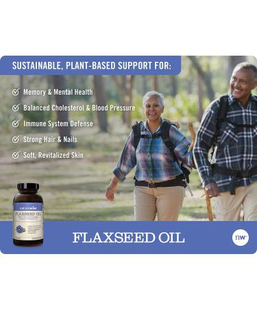 NatureWise Flaxseed Oil 240 Softgels - Premium Omega-3 & Omega-6 Supplement - Buy Online on GoSupps.com