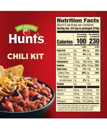 Hunt's Chili Kit 44.8 oz (Pack of 4) - Homemade Chili Made Easy - Buy Online on GoSupps.com