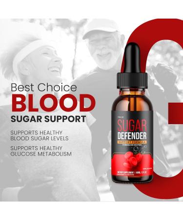 (2 Pack) Sugar Defender SugarDefender Drops 24 Reviews Liquid Blood Sugar Control Health Supplement Defender Sugar Liquid Drops Maximum Strength Blood Sugar Support Supplement Formula (120ml) - Buy Online on GoSupps.com