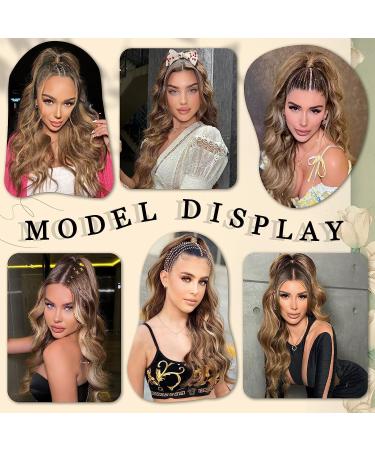 Yeeshedo Long Ponytail Hair Extension for Black Women | Curly Clip-in Synthetic Hair (Blonde Brown) - Perfect for a Stylish Look - Buy Online on GoSupps.com