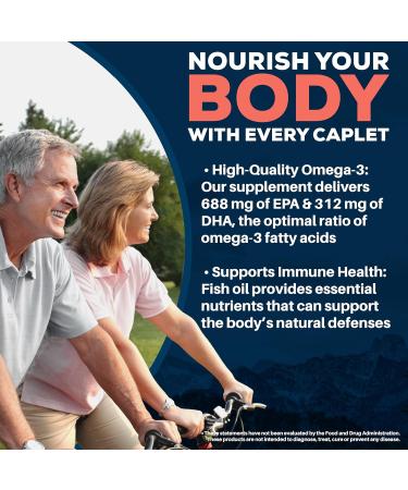 Ayush Herbs High Omega 3 - Omega 3 Fish Oil 1000mg Per Capsule EPA & DHA Fish Oil Supplement for Women & Men Natural Lemon Flavor - 60 Softgel Capsules (1 Count) - Buy Online on GoSupps.com