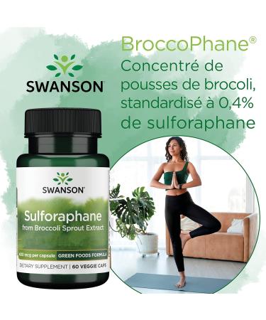 Swanson Broccoli Sprout Extract with Sulforaphane 60 Vegan Lab Tested Vegetarian Soy Free Gluten Free Non-GMO - Buy Online on GoSupps.com