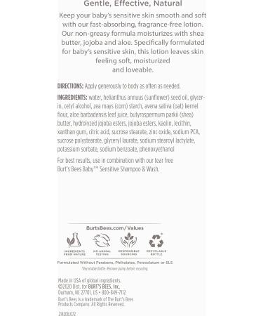 Burt's Bees Baby Ultra Gentle Lotion for Sensitive Skin - 12 Oz, Pack of 3 - Buy Online on GoSupps.com