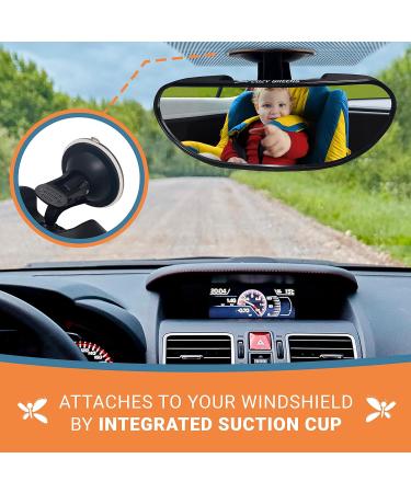 COZY GREENS Rearview Baby Car Mirror - Shatterproof Safety for Infants | Adjustable Suction Cup | 100% Lifetime Guarantee - Buy Online on GoSupps.com