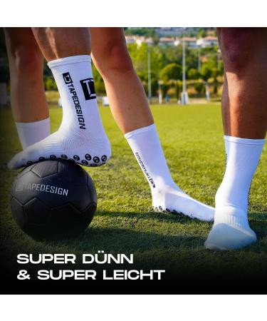 Superlight Non-Slip Football Socks | Ultra-Light Breathable Sports Socks with Rubberized Knobs for Men & Women - Tapedesign - Buy Online on GoSupps.com