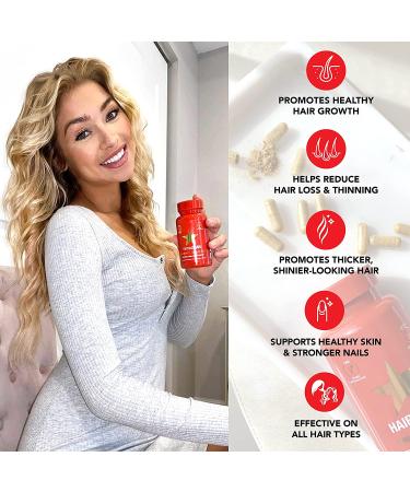 HAIRtamin Vegan Hair Vitamins | 30 Capsules for Faster Hair Growth - Buy Online on GoSupps.com