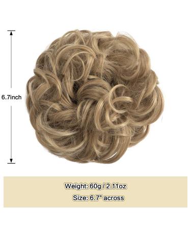 Sofeiyan Hair Part Hair Tie Updos - Wavy Messy Chignon Hairstyles & Extensions for Women | Strawberry Blonde & Bleached Blonde Mix (60g) - Buy Online on GoSupps.com
