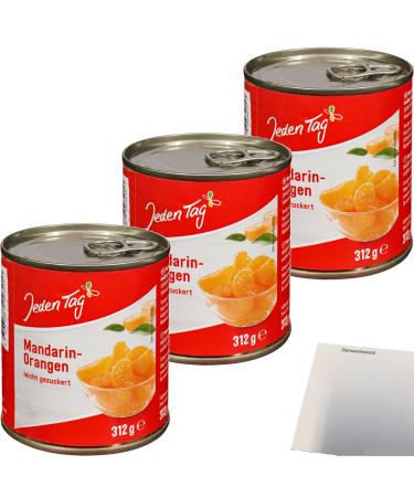 usy Lot de 3 bo tes d'oranges mandarines l g rement sucr es pour tous les jours (3 x 314 g) + bloc usy